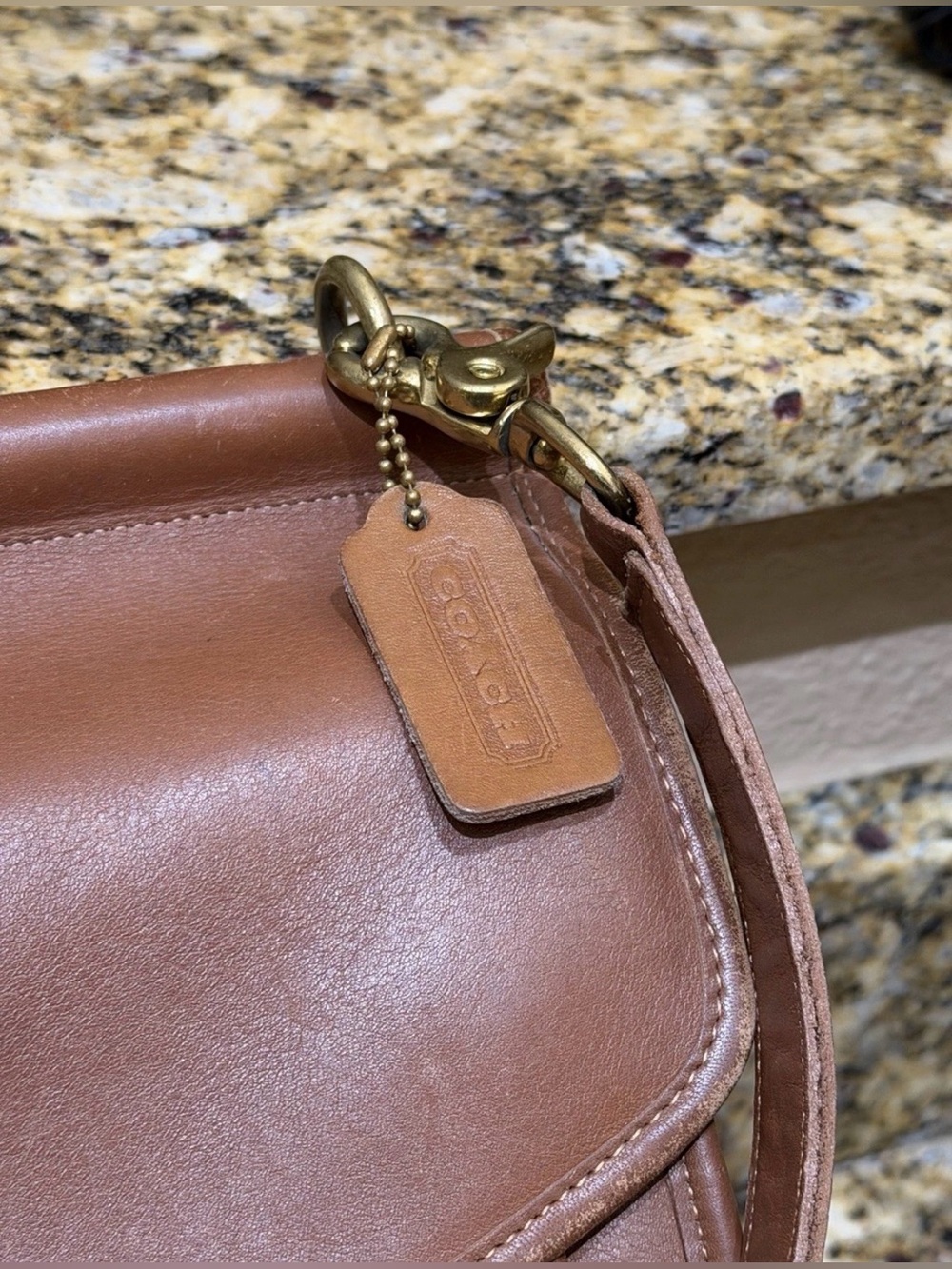 Vintage Coach Messenger Bag Brown Leather Made in USA - Picture 4 of 12